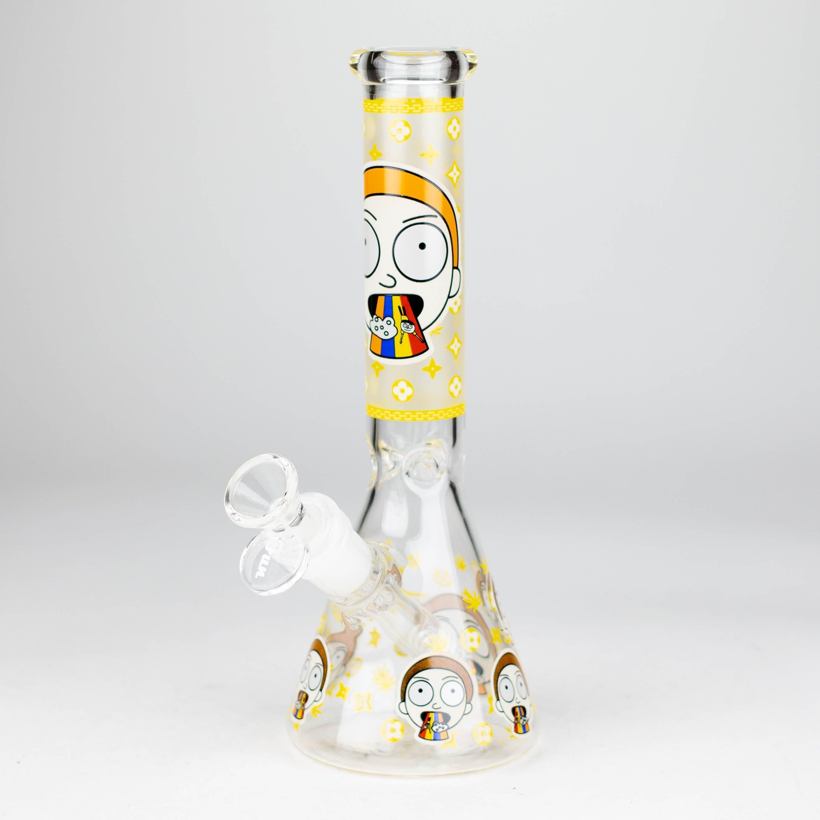 9"  Glow In The Dark 4mm glass bong [S60] Secondary image
