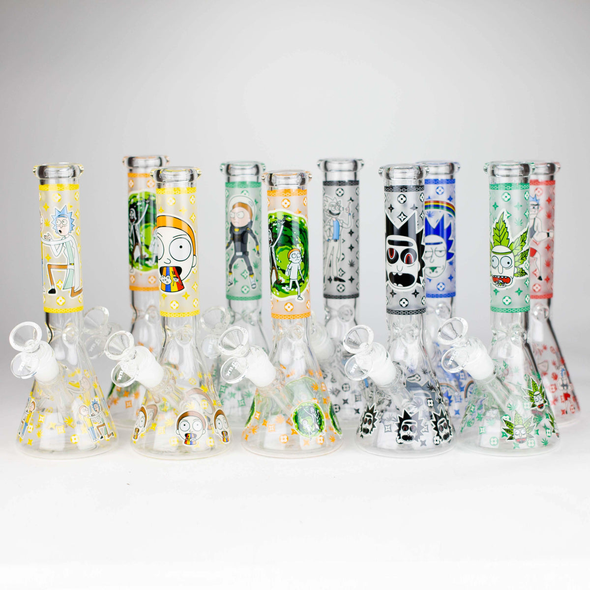9"  Glow In The Dark 4mm glass bong [S60] Main image