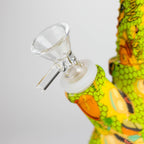 Fortune | 6.5" Angled Hydrographic Silicone Waterpipe-Assorted [SP1018P]
