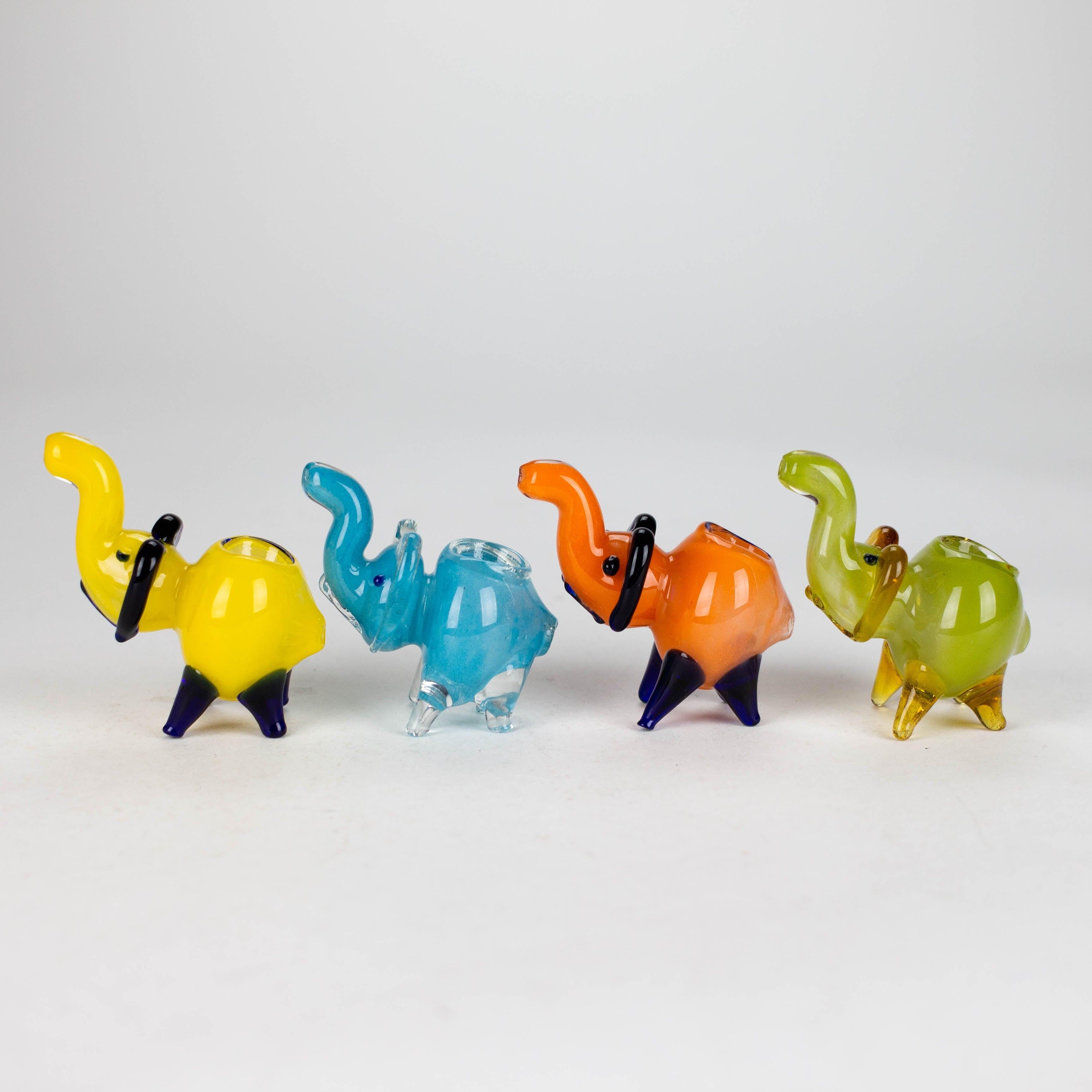 3" Elephant glass hand pipe Secondary image