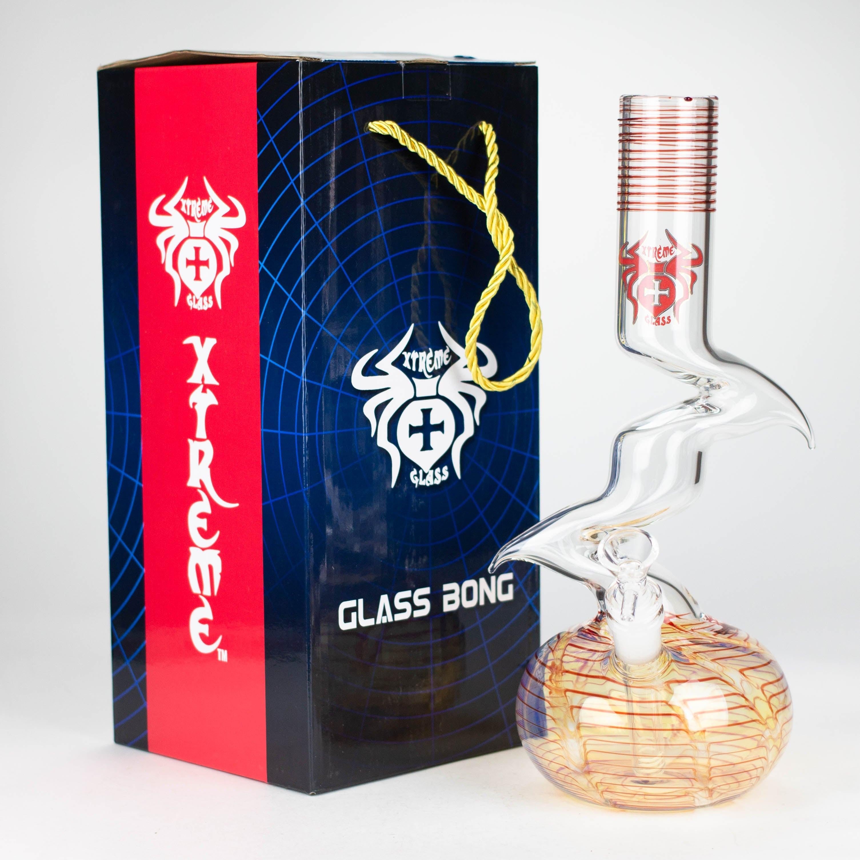 Xtreme | 12" Zig Zag glass water bong [AK822] Secondary image