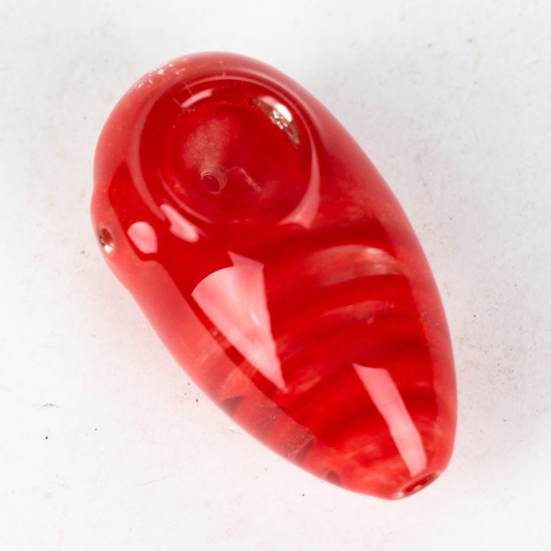 3" larva thick glass pipe [XTR1030] Secondary image