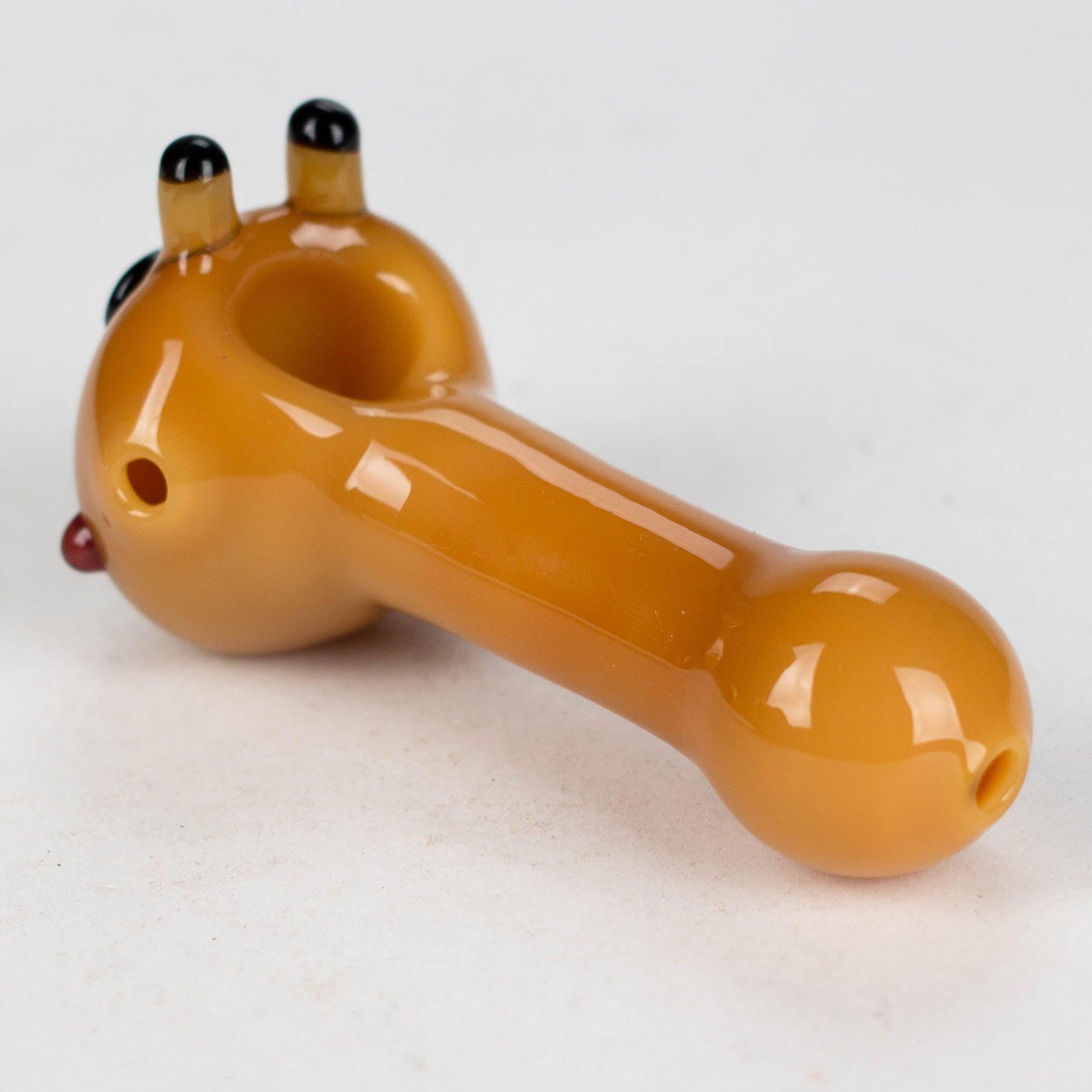 4" Cat design thick glass pipe [XTR1034] Secondary image
