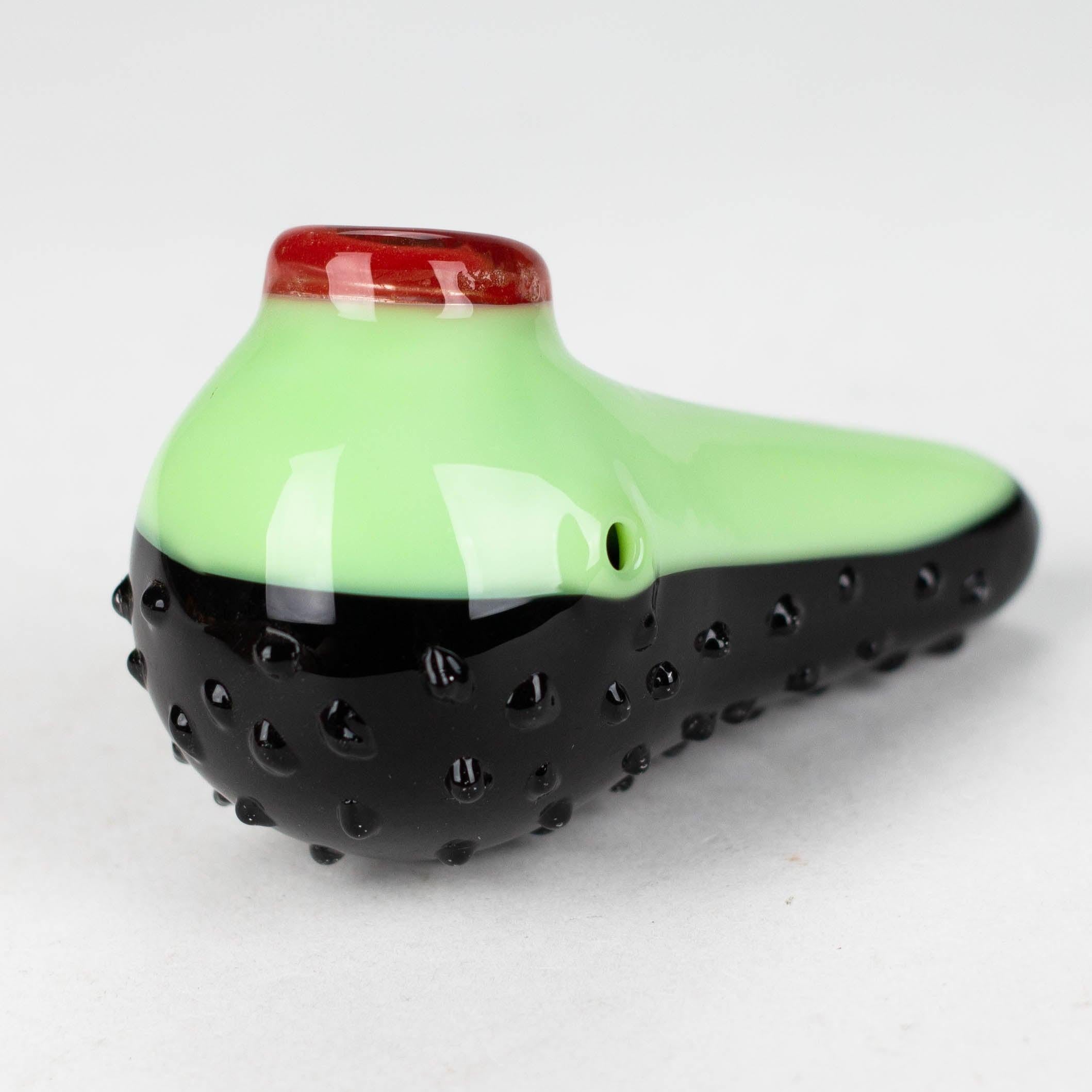 4" Guava thick glass pipe [XTR1057] Main image