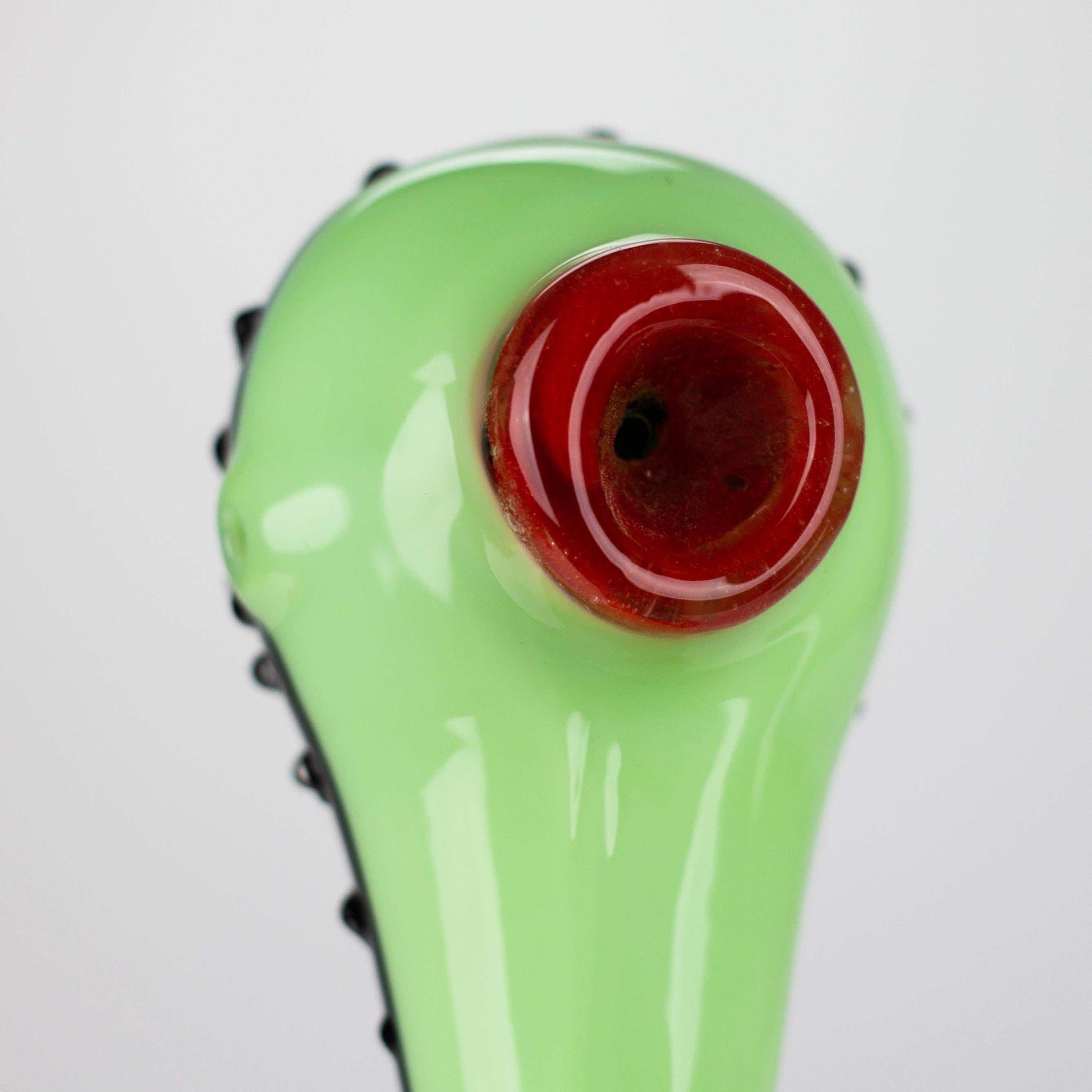 4" Guava thick glass pipe [XTR1057] Secondary image
