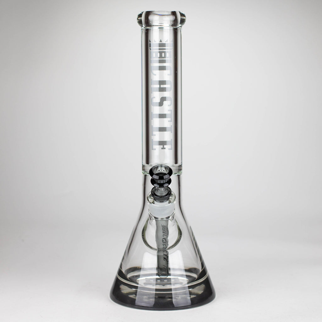 Castle Glassworks | 14" Color Logo Beaker Bong [C-005]