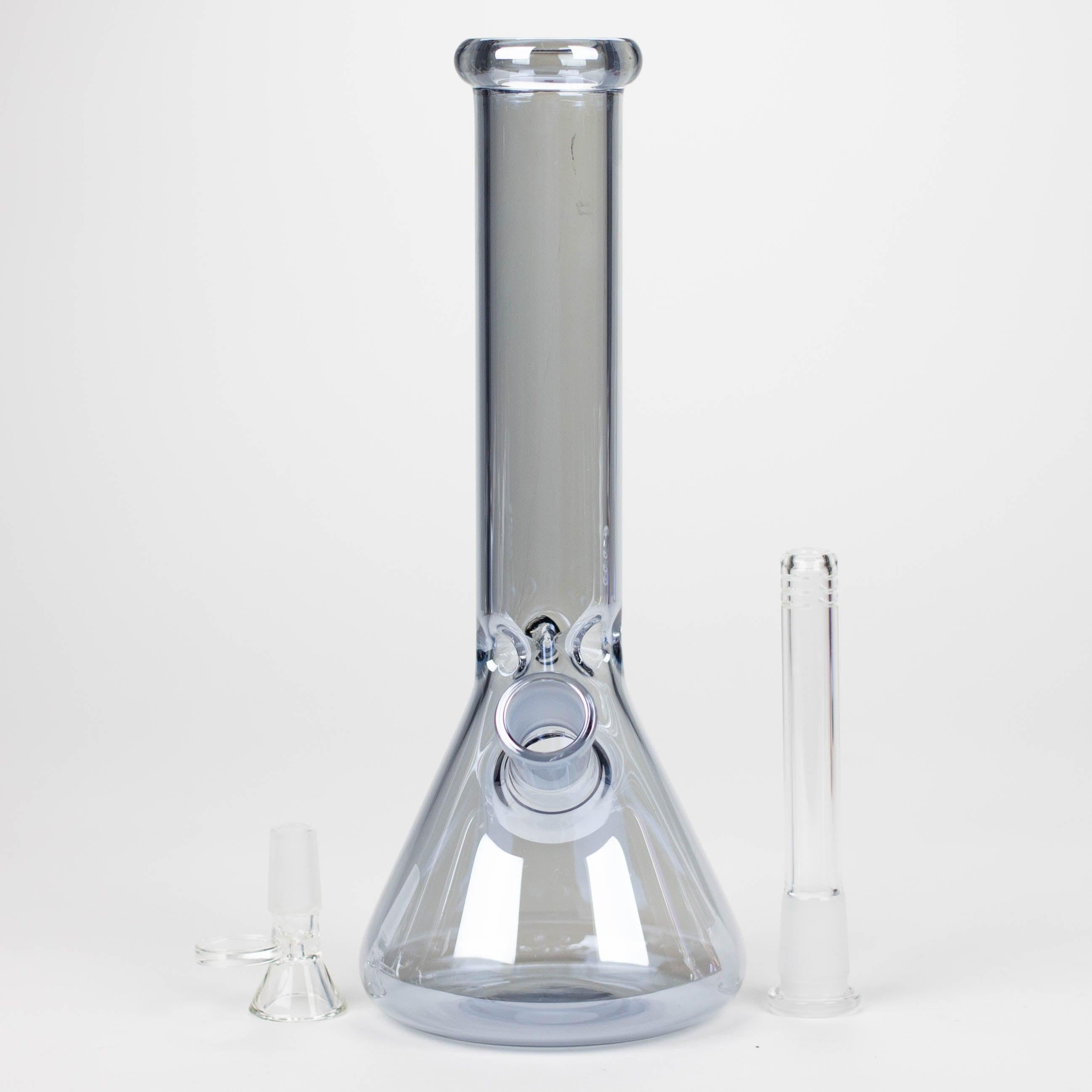 10" Solid Color Eletroplate Glass Beaker Bong