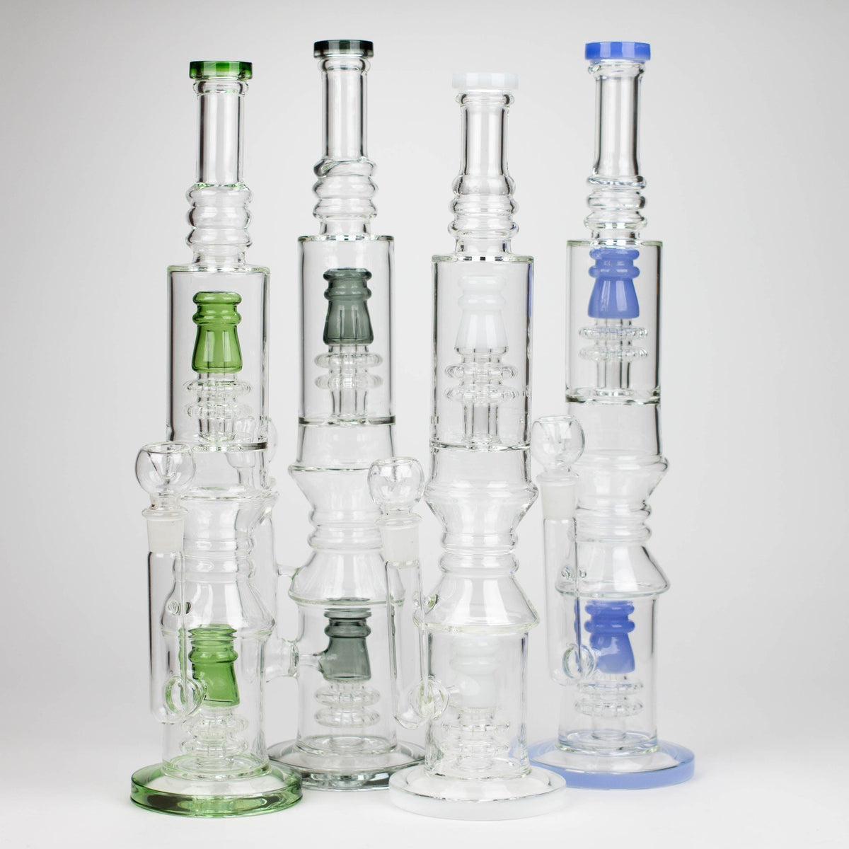 18" Glass water bong with Percolator and Diffuser Main image