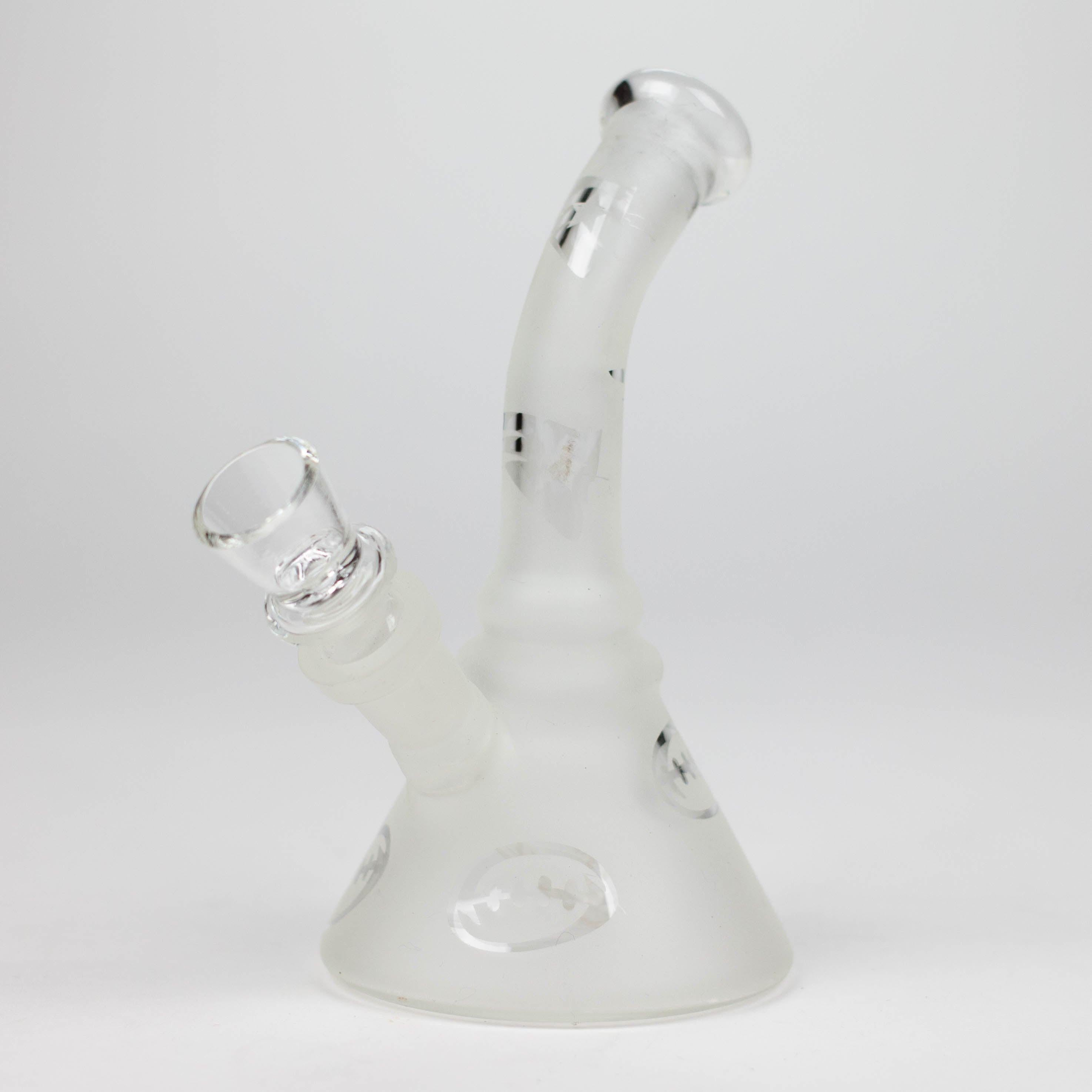6" Glow in the dark glass bong Main image