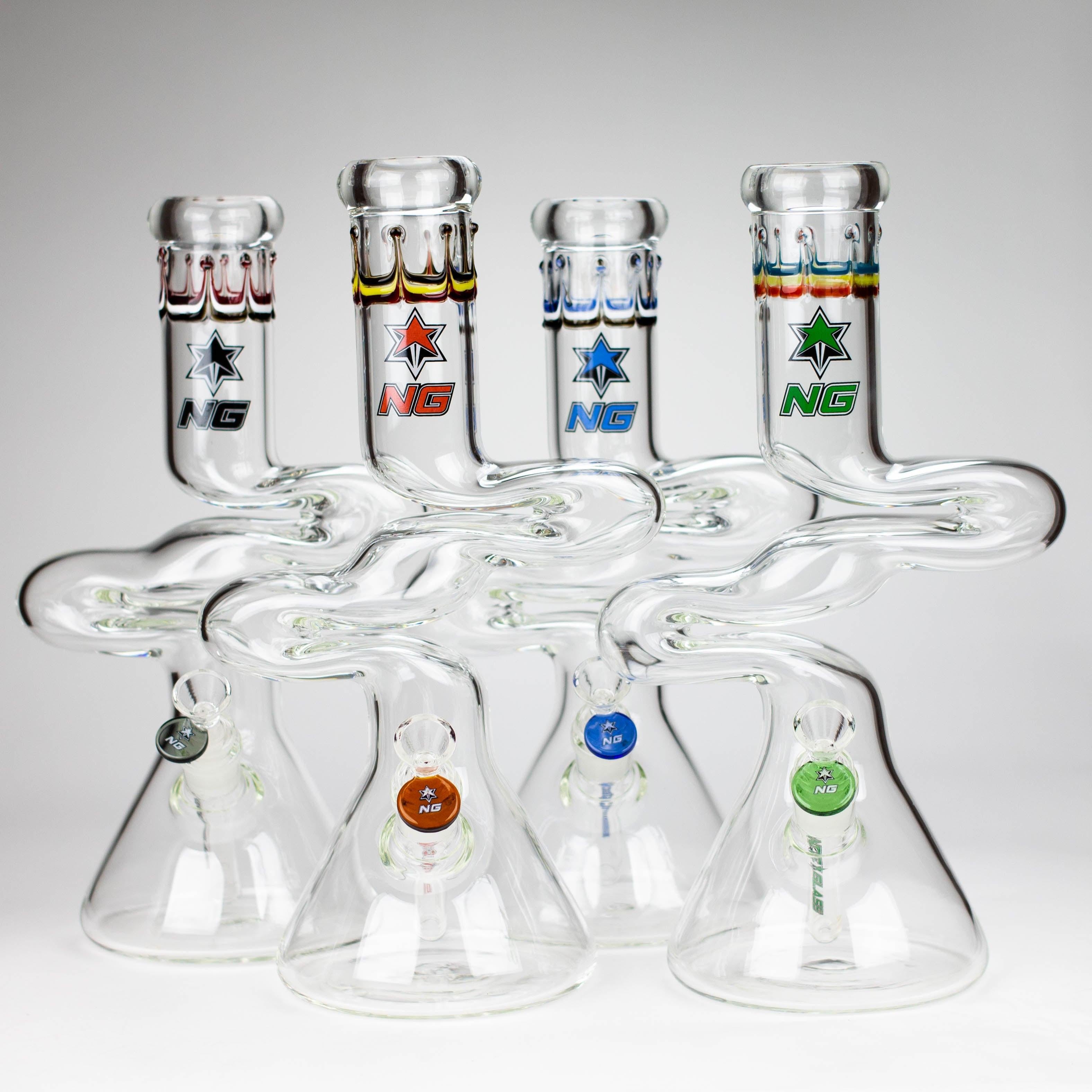 NG | 14 inch ZIg-Zag Beaker Bong [G101] Main image