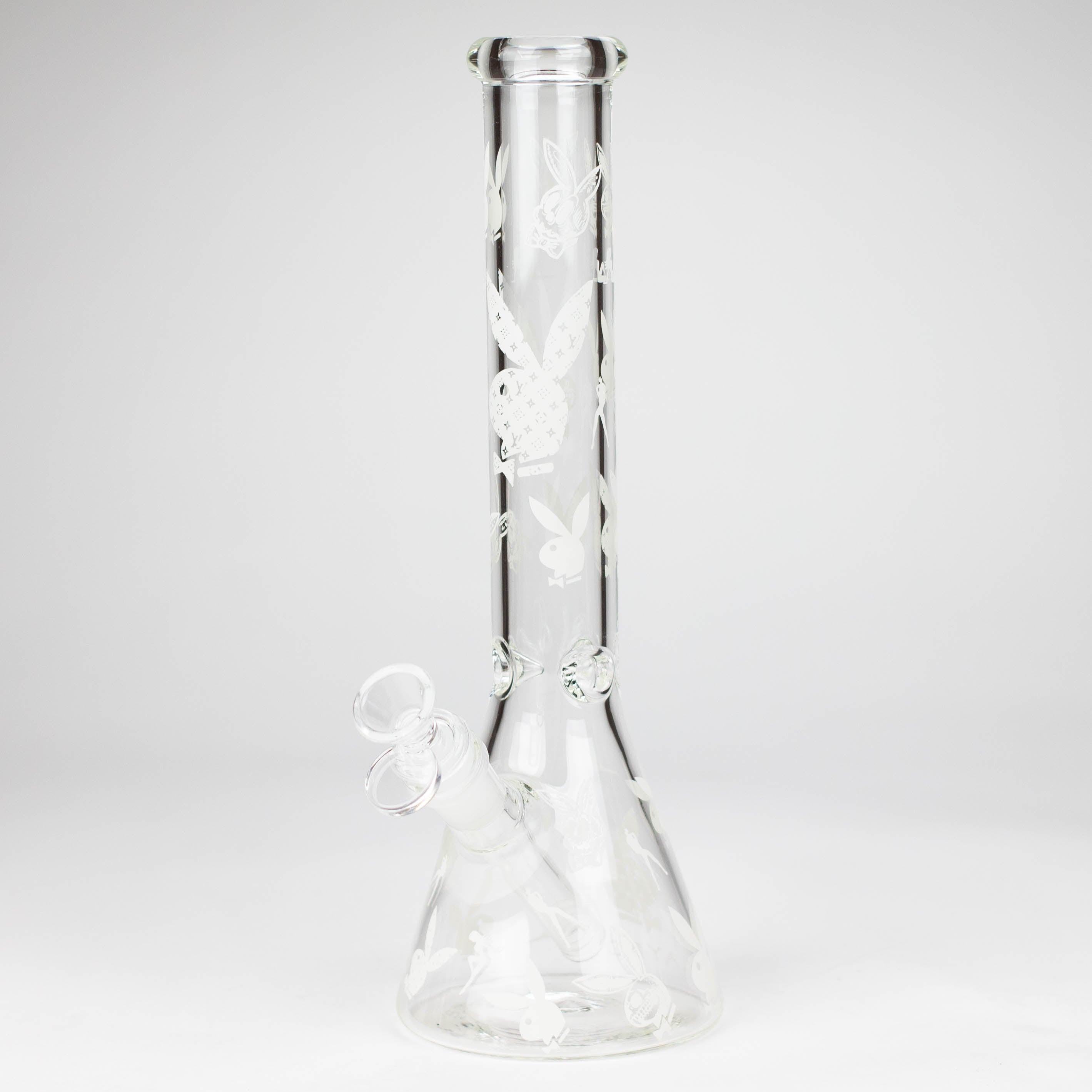 12" 5mm Luxury Design Glow in the Dark Glass Bong