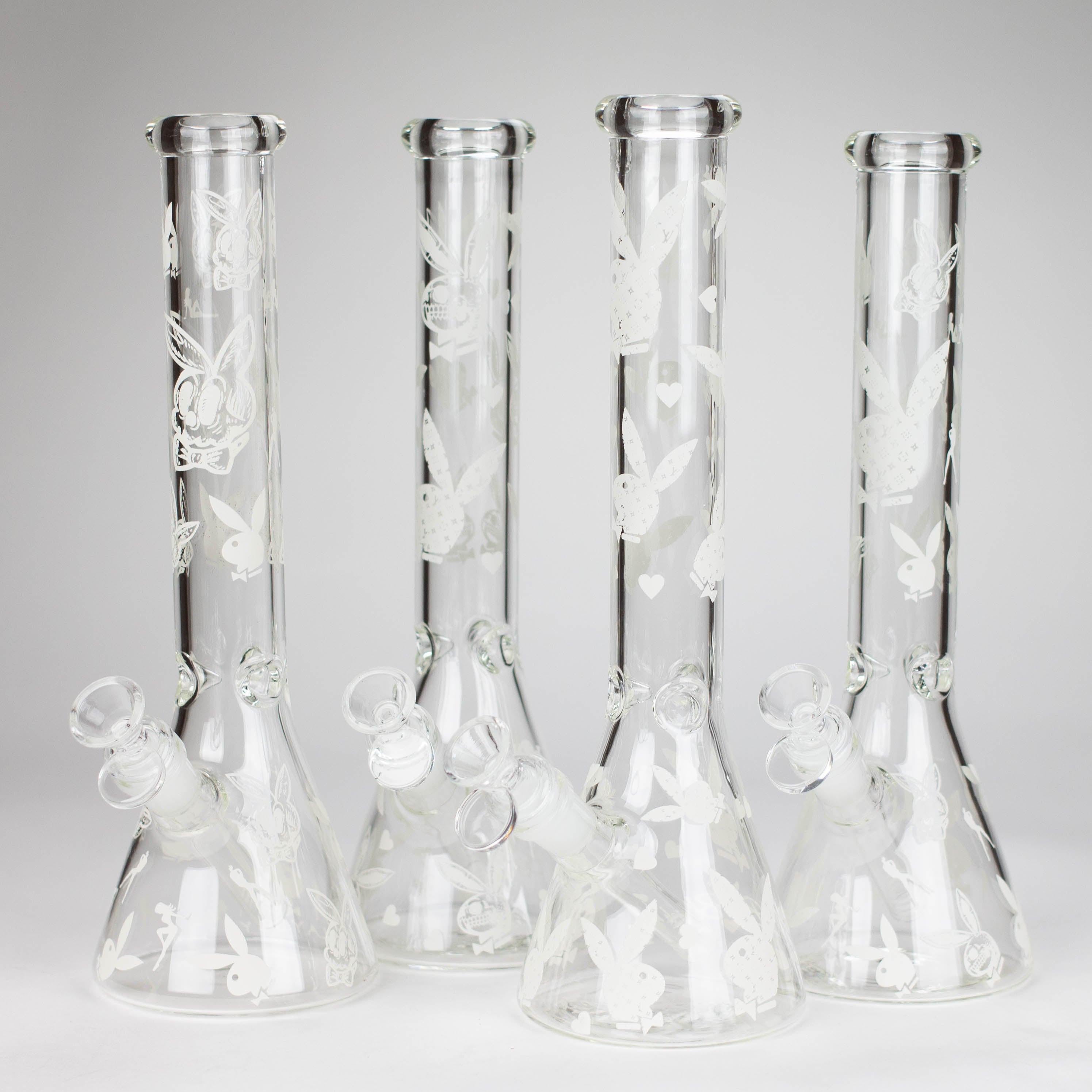 12" 5mm Luxury Design Glow in the Dark Glass Bong Main image
