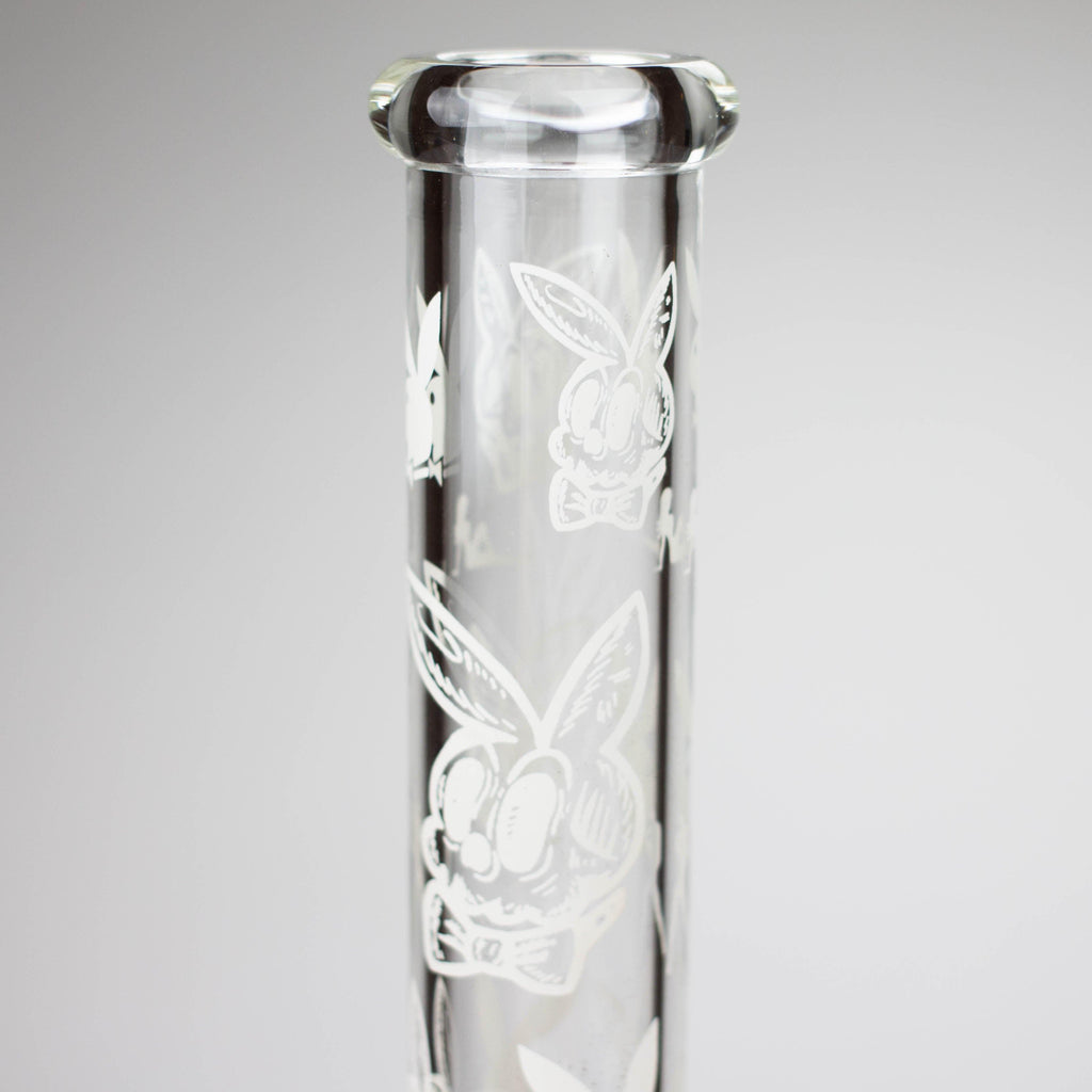 12" 5mm Luxury Design Glow in the Dark Glass Bong
