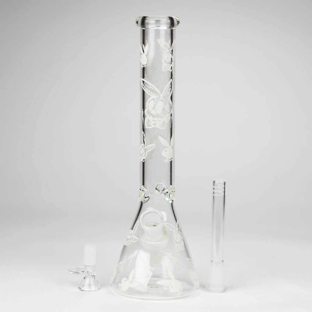 12" 5mm Luxury Design Glow in the Dark Glass Bong