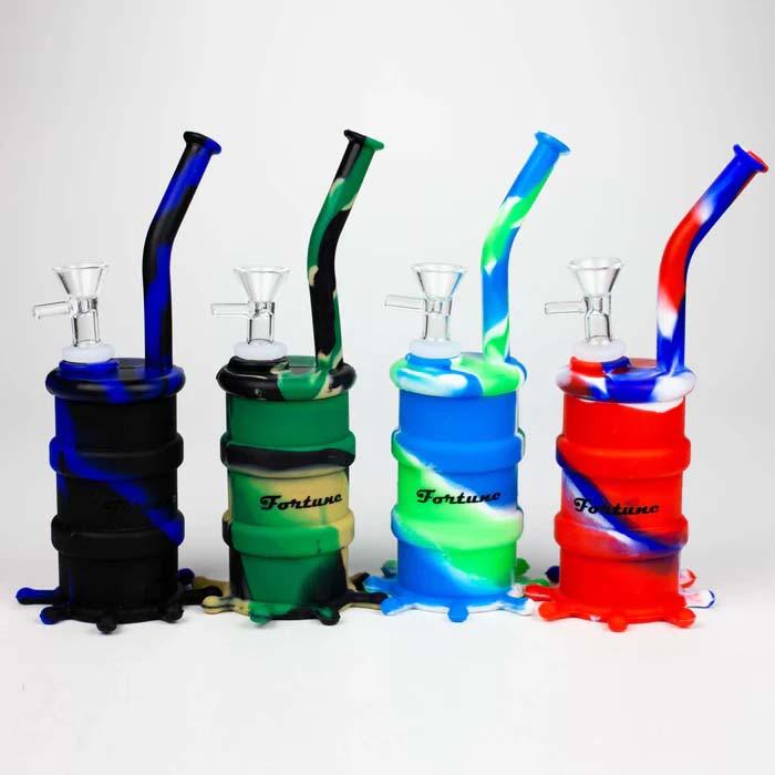 Fortune | 8" Silicone Soda Bong-Assorted [SP1003] Main image