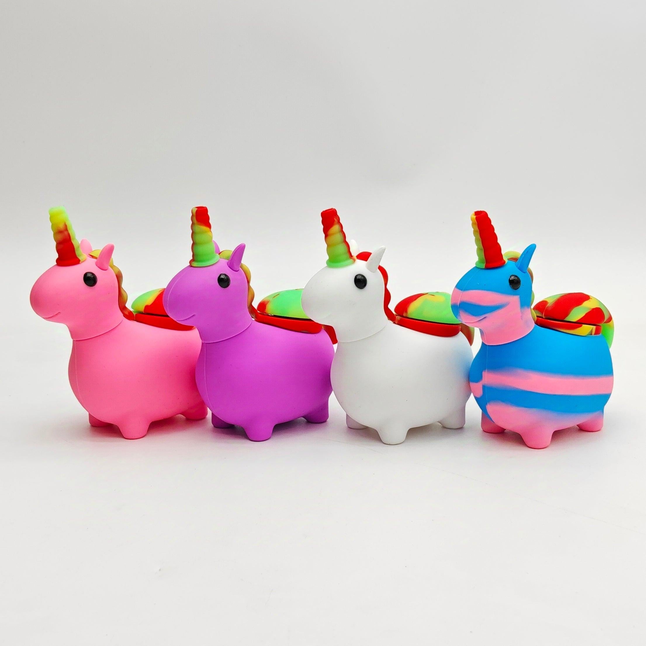 5" Unicorn Silicone Bong-Assorted [SP1070] Main image