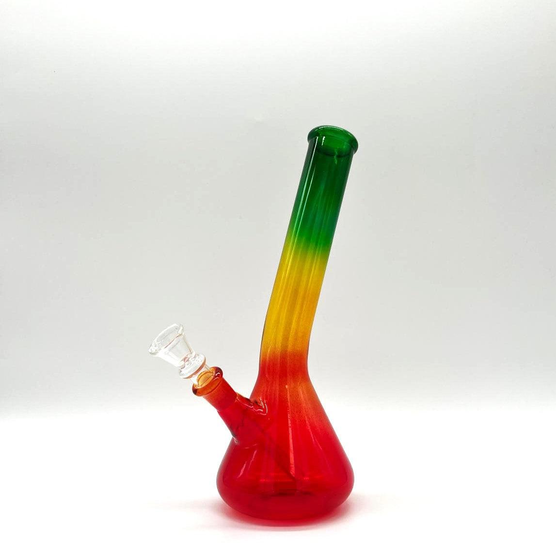 10 " Rasta Color Water pipe-Designs Assorted Secondary image