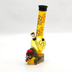 9" Acrylic Smoke-Man Water Pipe Assorted Colour