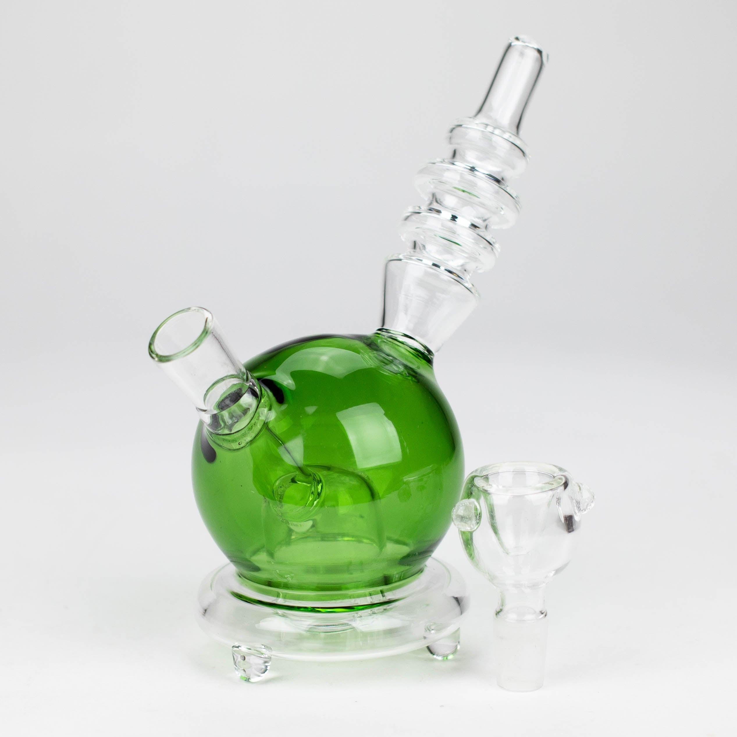 6" Apple glass water bong