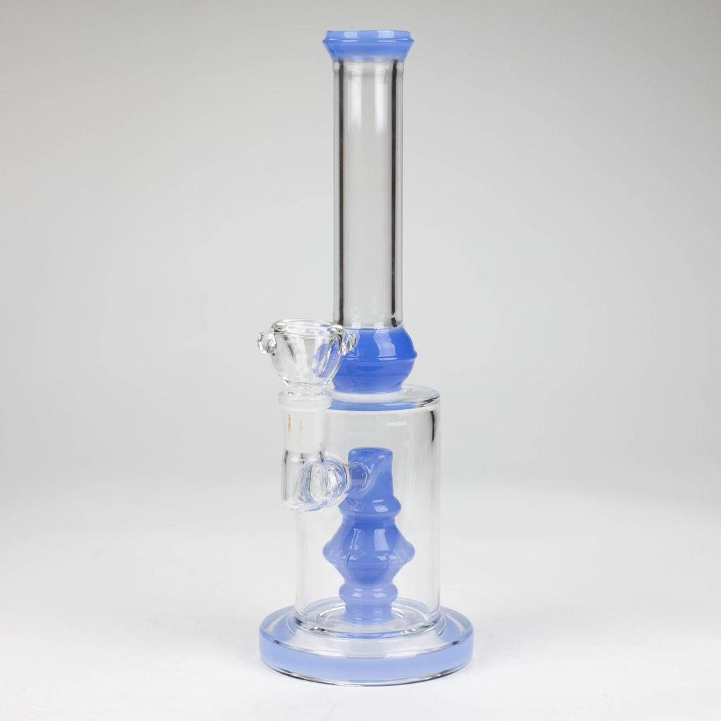 10" color accented glass water bong with diffuser