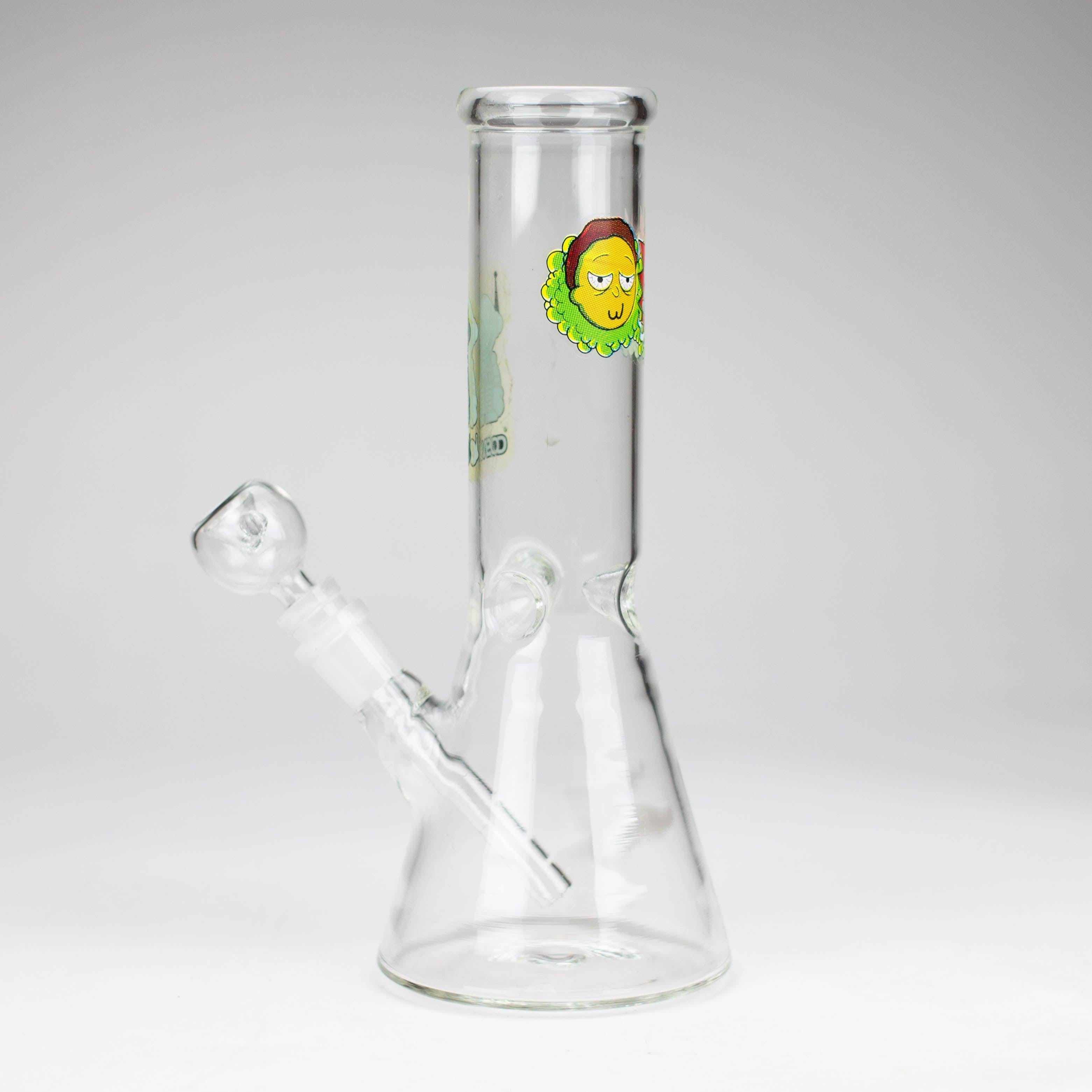 10" clear beaker glass water bong Secondary image