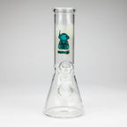 10" clear beaker glass water bong
