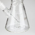 10" clear beaker glass water bong