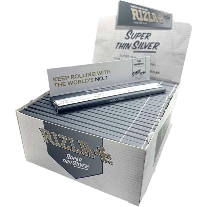 Rizla | Super Thin Silver King Size Box Of 50