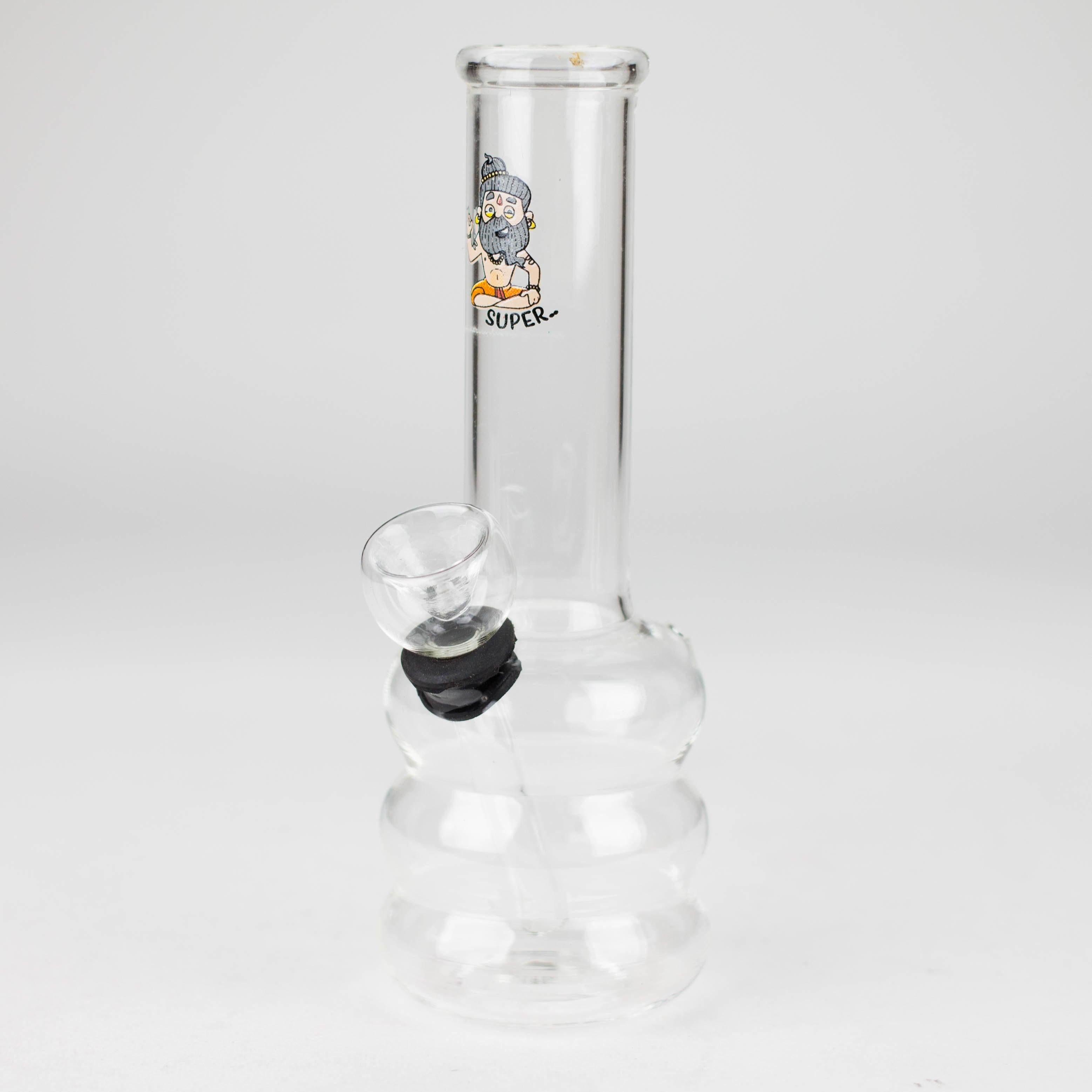 6" Clear Glass water pipe-Sticker Main image