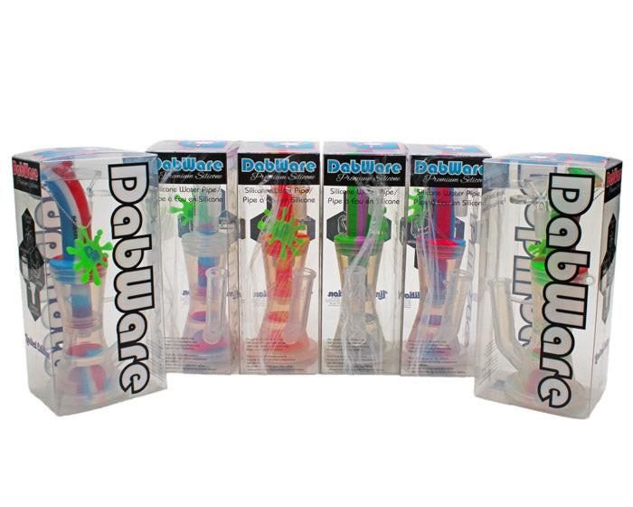 Dabware | Silicone Bubbler Platinum 10" Double Perc (Green)