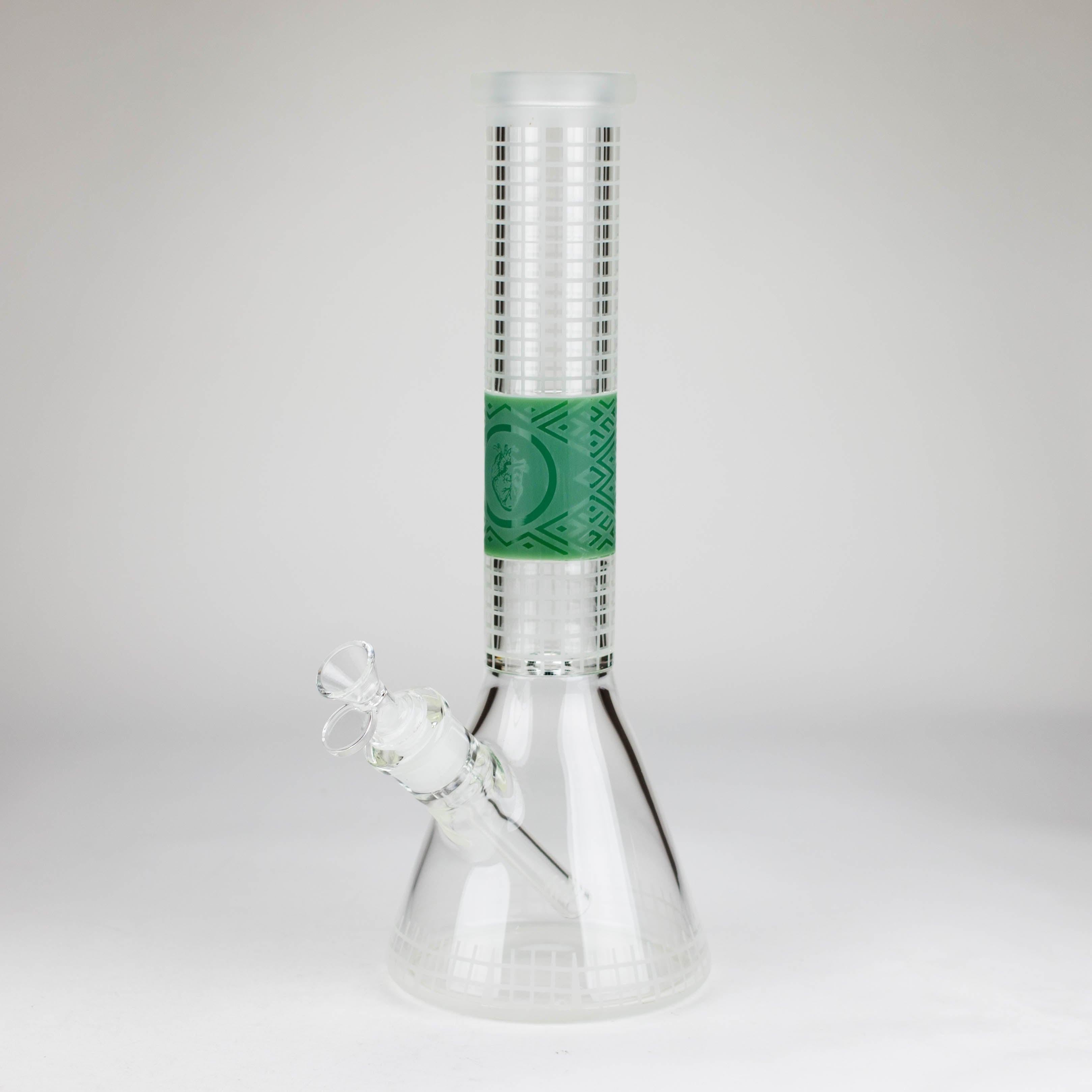 14" Beaker Base Glass Bong  [C1035-CC268]