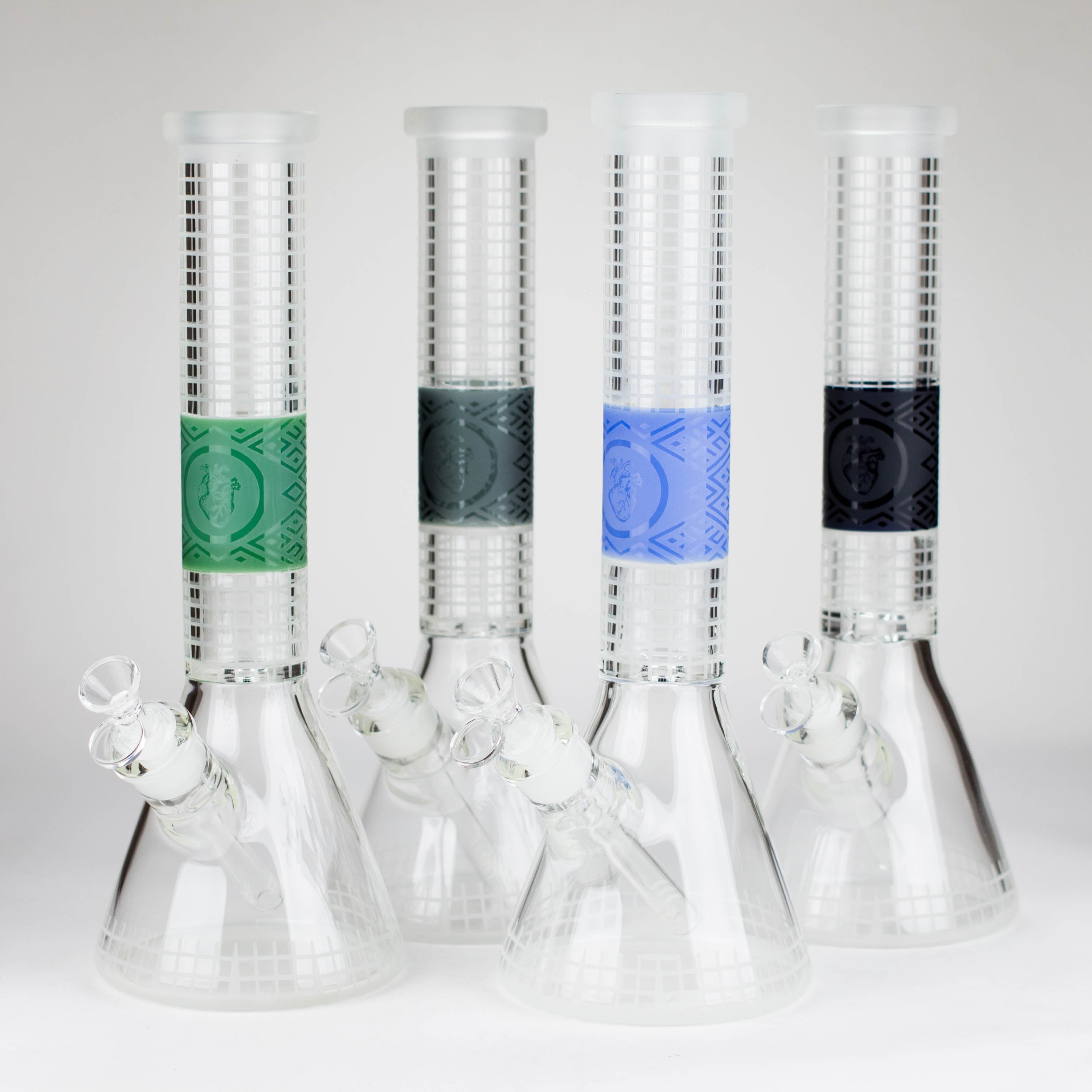 14" Beaker Base Glass Bong  [C1035-CC268]