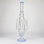 19" Coil Glass water recycler bong [C1576]