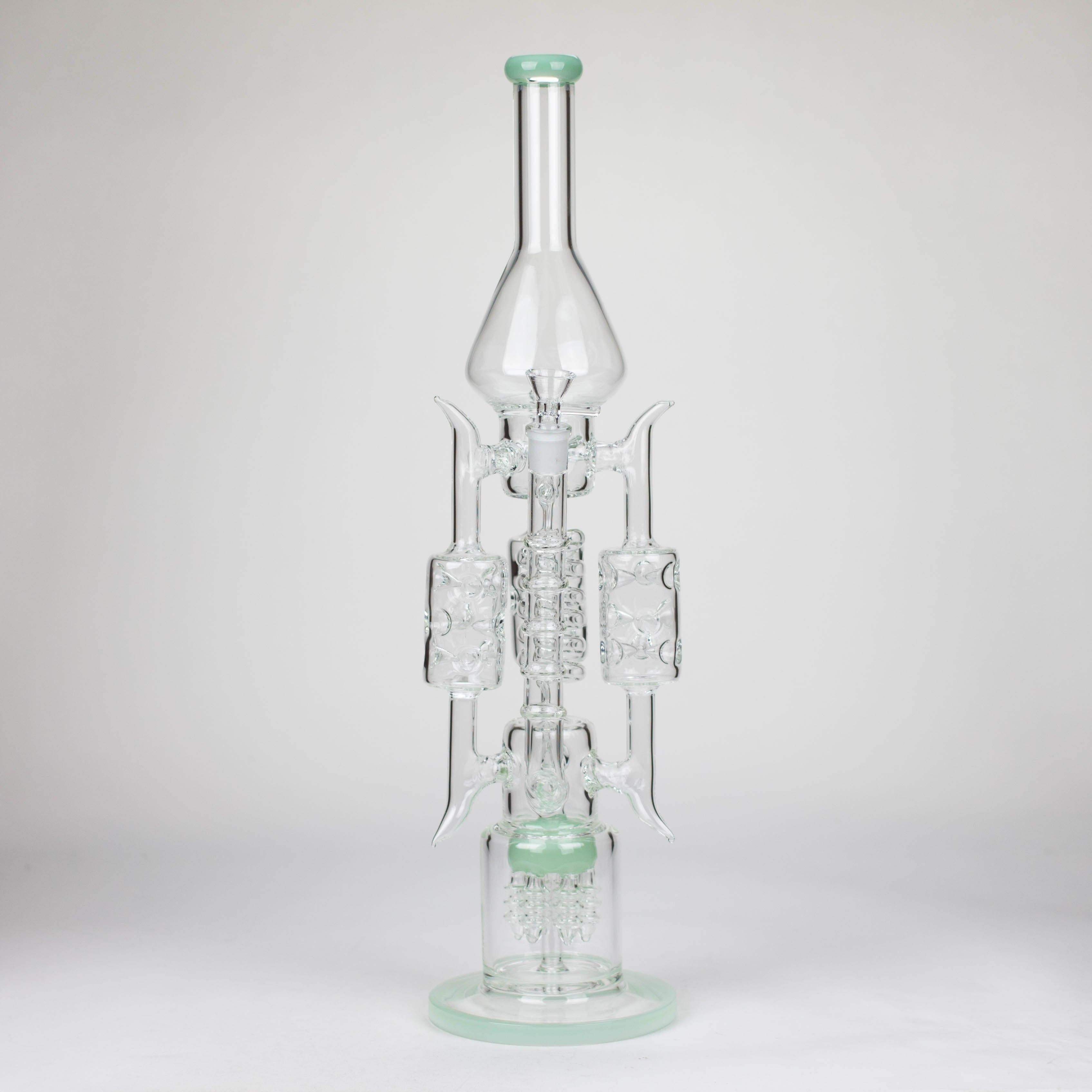 20" Coil Glass water recycler bong [C1577]
