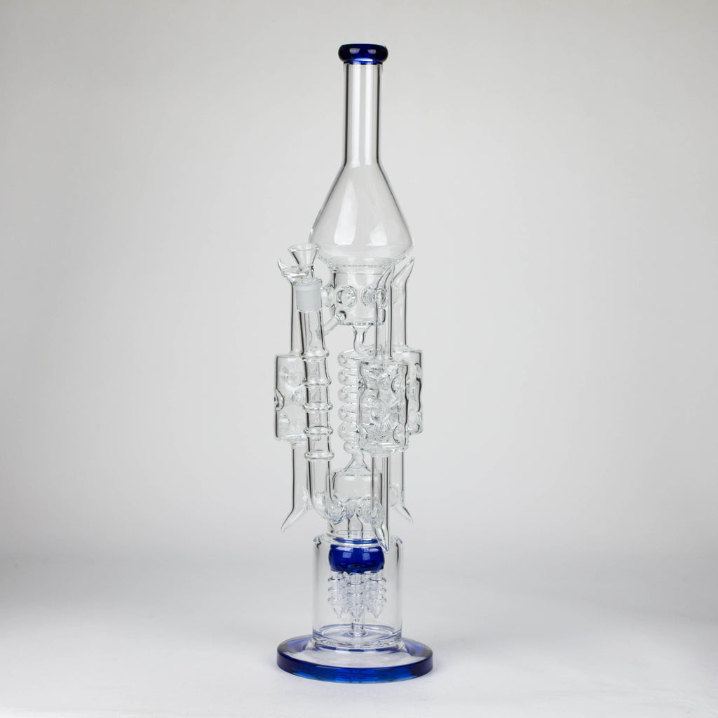 20" Coil Glass water recycler bong [C1577]
