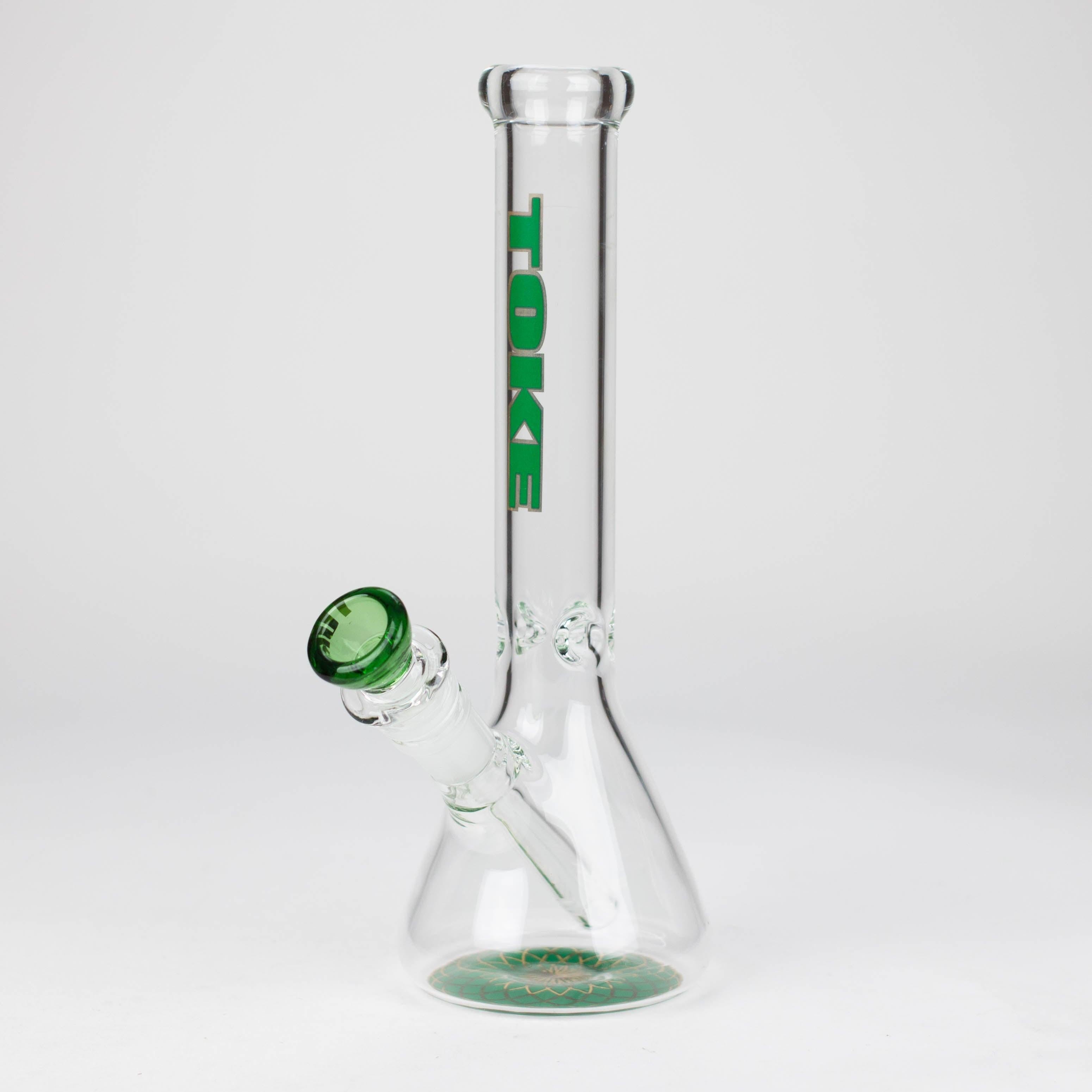 TOKE | 10" Beaker glass water bong Secondary image