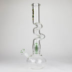 Kush | 17" Zig-Zag Rasta 420 glass bong