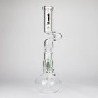 Kush | 17" Zig-Zag Rasta 420 glass bong