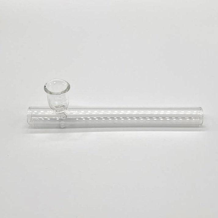 Steamroller Clear Glass Shotgun   Pipe 6" - 2PCS