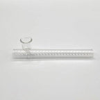 Steamroller Clear Glass Shotgun   Pipe 6" - 2PCS