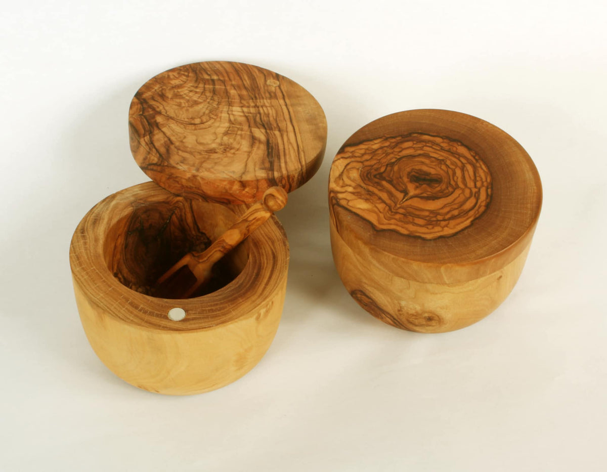 VOW | Olive Wood Jar-Magnetic Lid-Doozer Main image