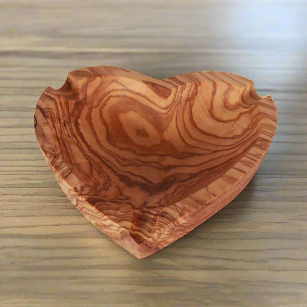 VOW | Olive wood Heart shaped ashtray Secondary image
