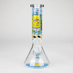 7.5" 4mm Cartoon Design Beaker Bong [PIP877]