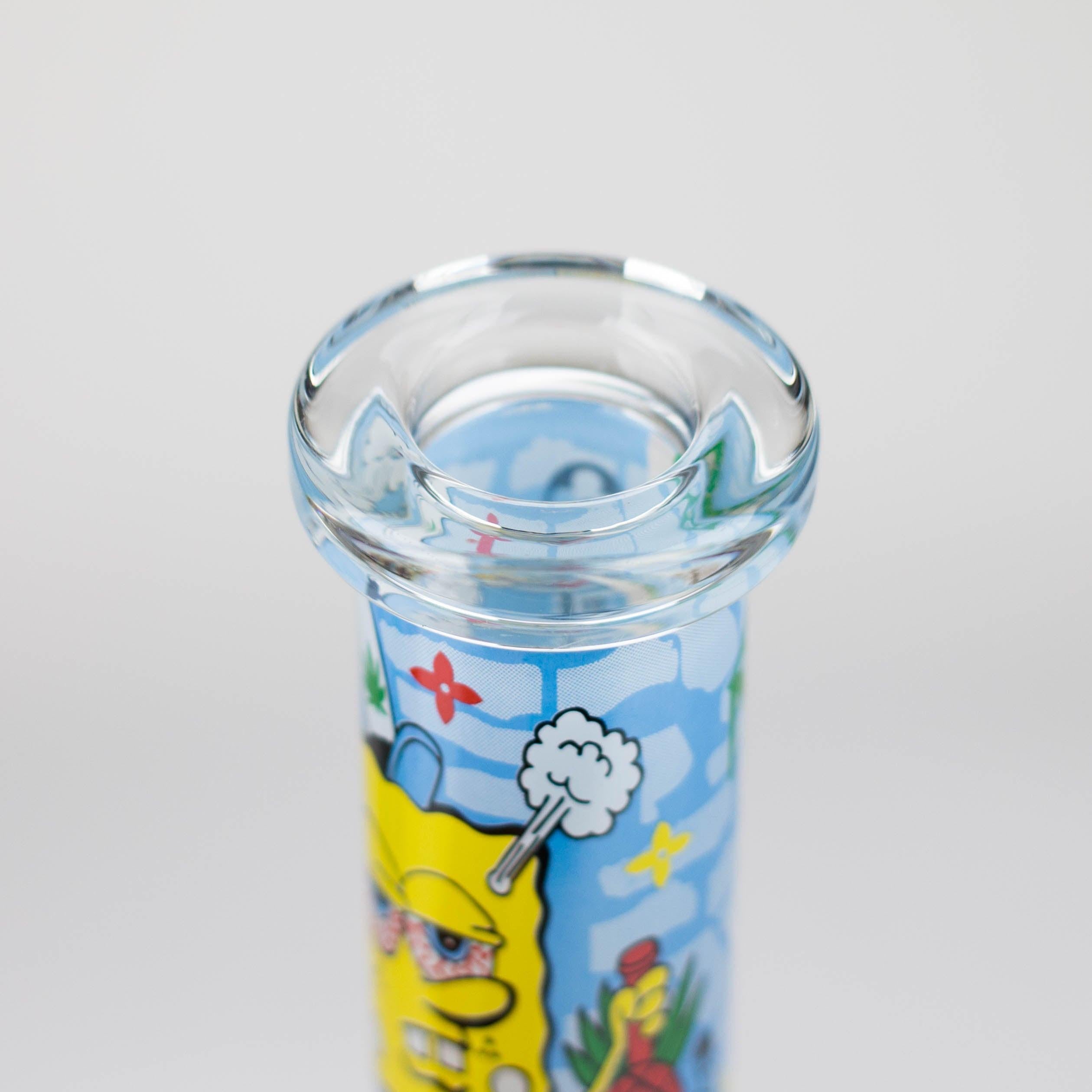 7.5" 4mm Cartoon Design Beaker Bong [PIP877] Secondary image