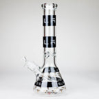 TSLA Glow in the Dark 14" 9 mm glass bong [PIP866]