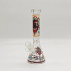 9" 4mm Assorted Characters Beaker Bong [093204P]