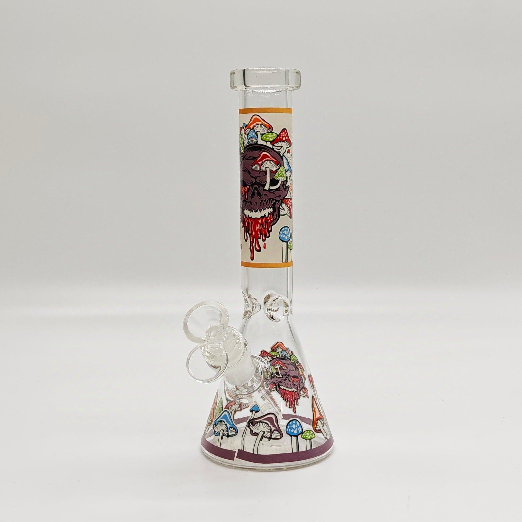 9" 4mm Assorted Characters Beaker Bong [093204P]