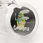 9" 4mm Assorted Characters Beaker Bong [093204P]