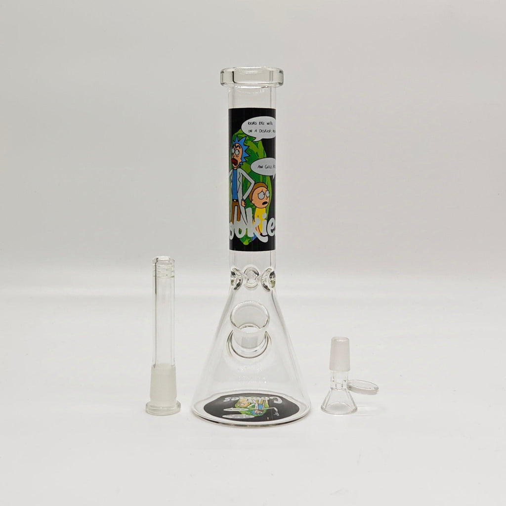 9" 4mm Assorted Characters Beaker Bong [093204P]