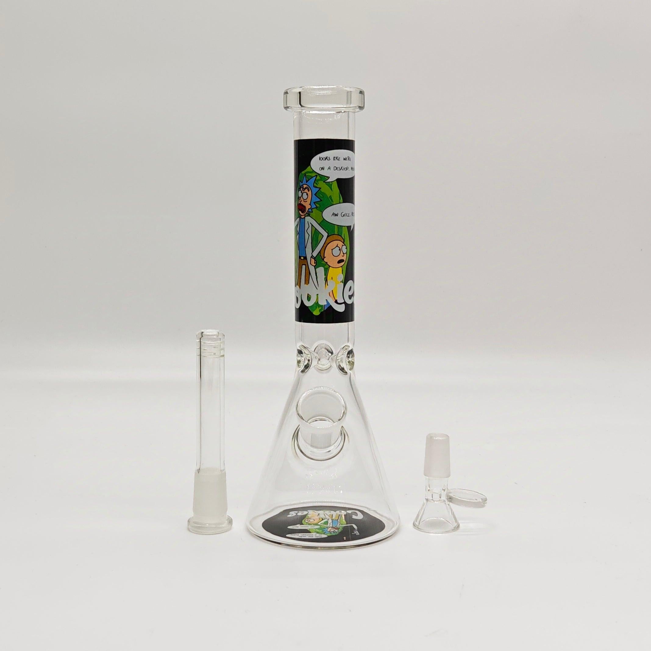 9" 4mm Assorted Characters Beaker Bong [093204P]